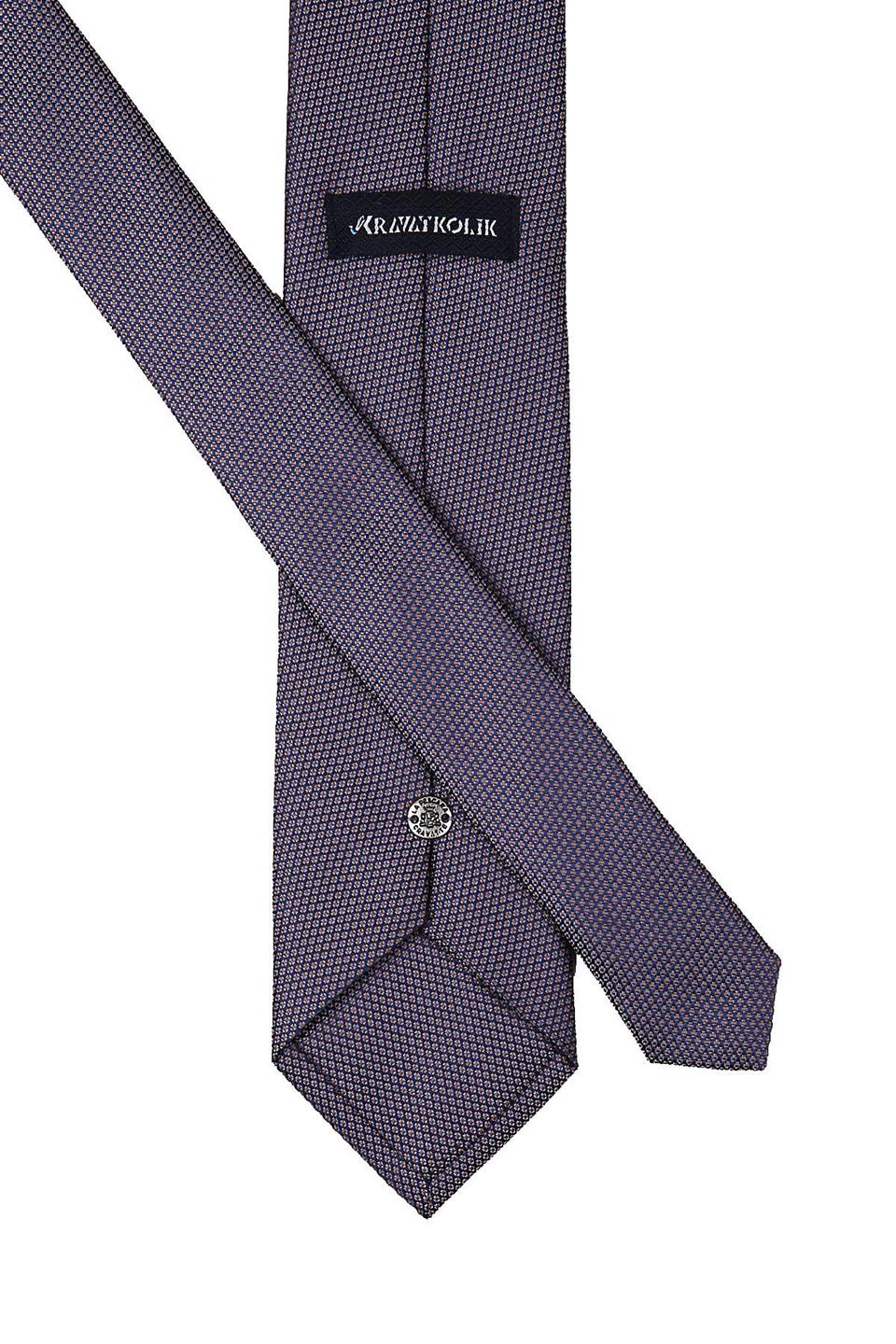 Gri Nokta Desen Mendilli Klasik Kravat KK10350