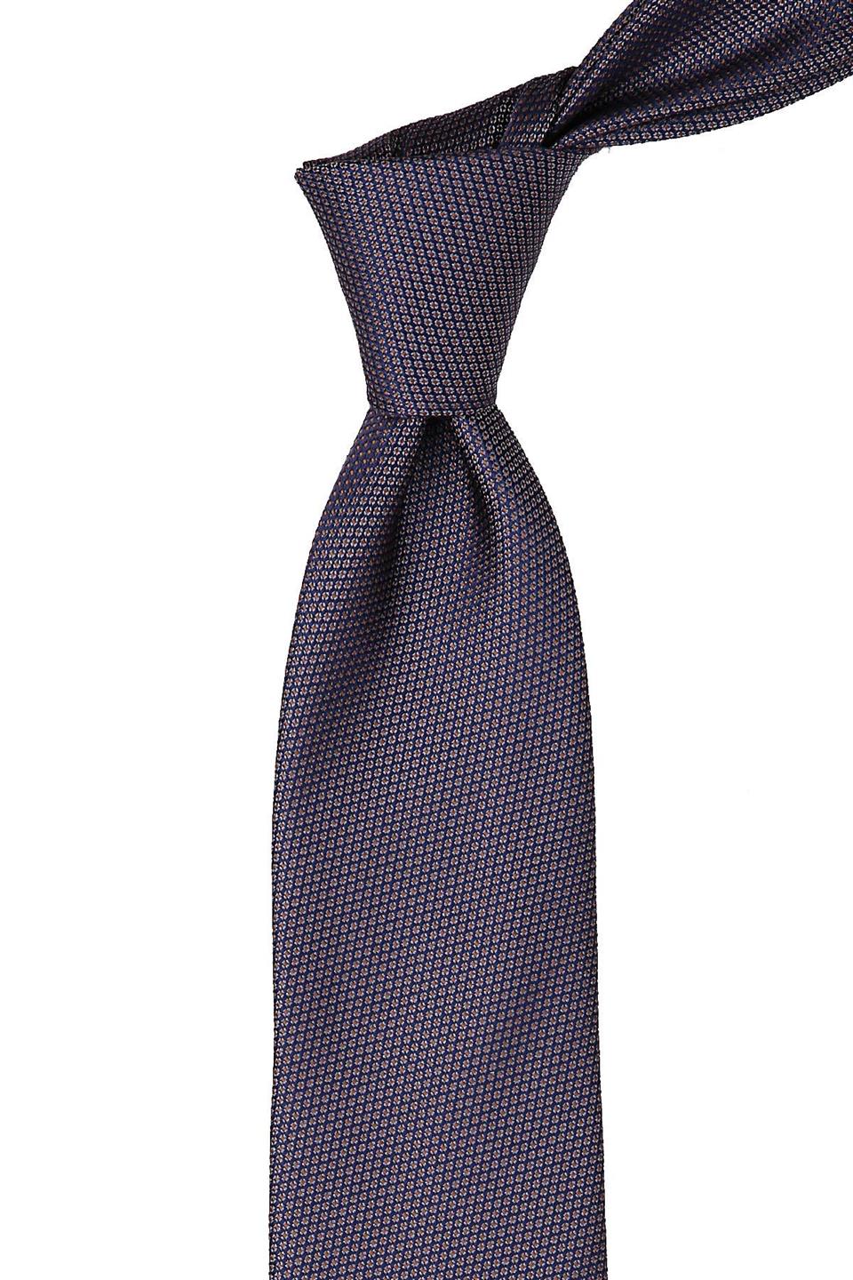 Gri Nokta Desen Mendilli Klasik Kravat KK10350