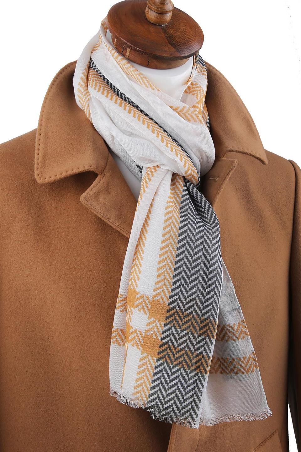 Grove Style Krem İtalyan Modal Kaşkol MDL46