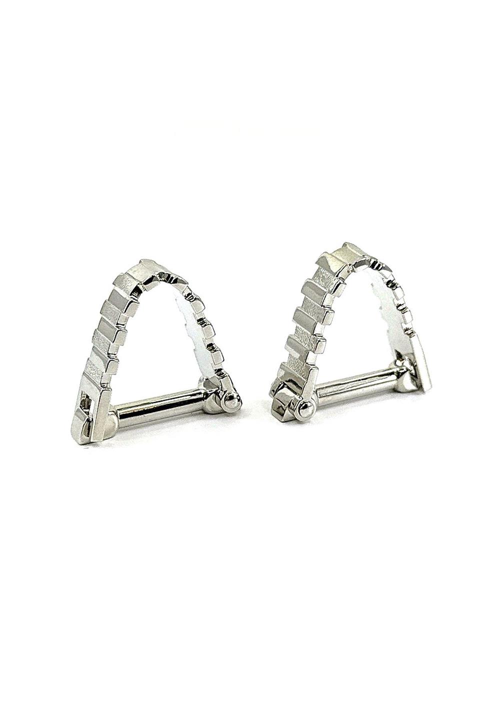 Gümüş Renk Çıtçıtlı Exlusive Erkek Kol Düğmesi KD1621