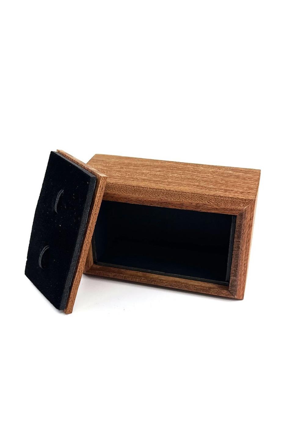 Gümüş Renk Mavi Taşlı Kol Düğmesi KD1211