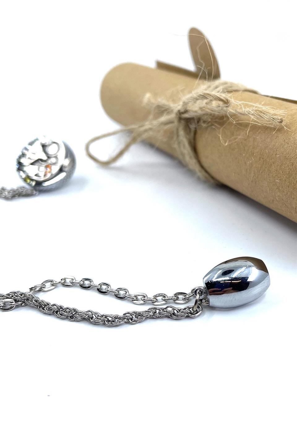 Gümüş Renk Saat İçi Mekanizma Motif Ceket Yaka İğnesi YI402