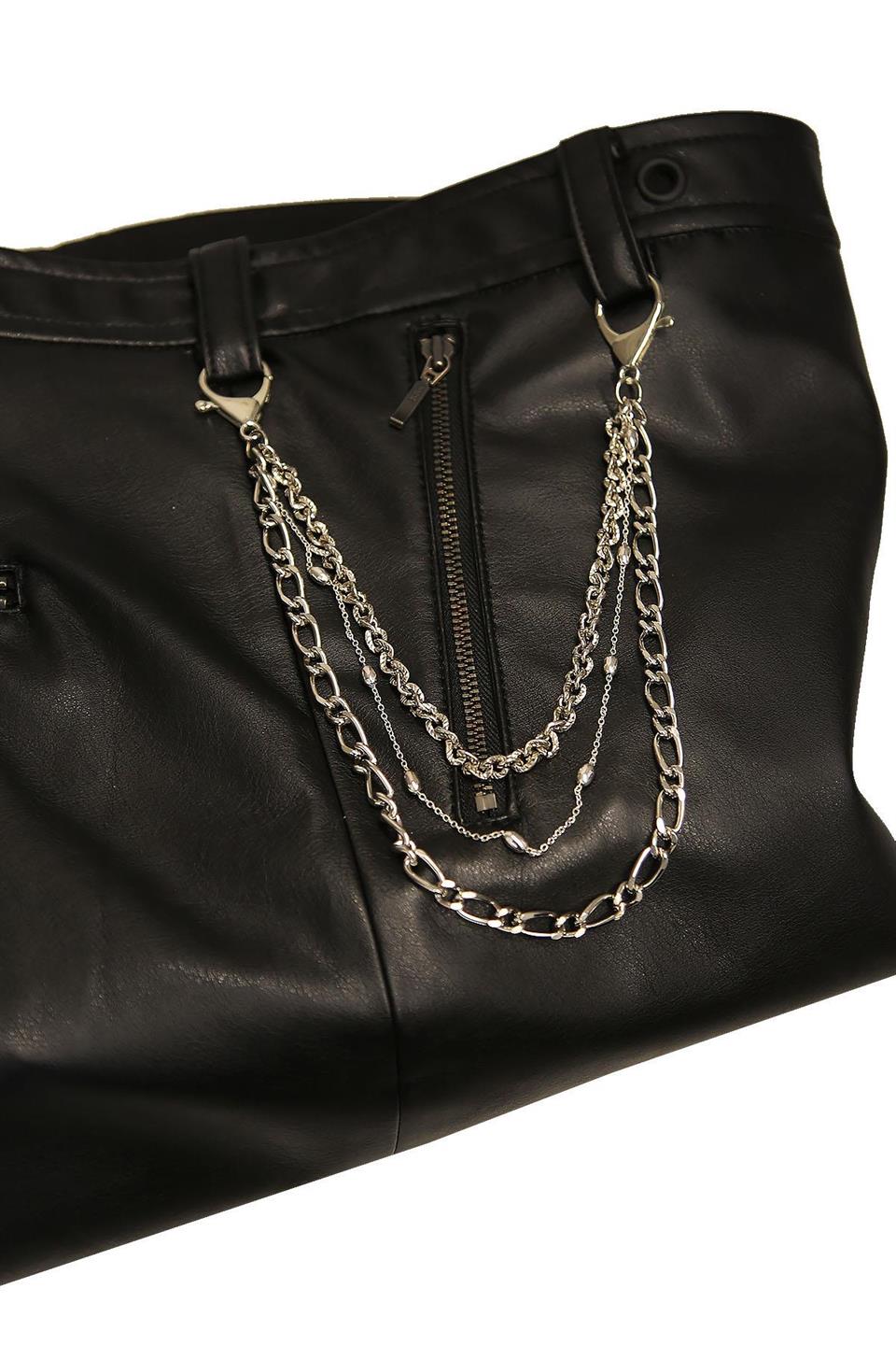 Gümüş Renk Üçlü Pantolon Zinciri PZ52