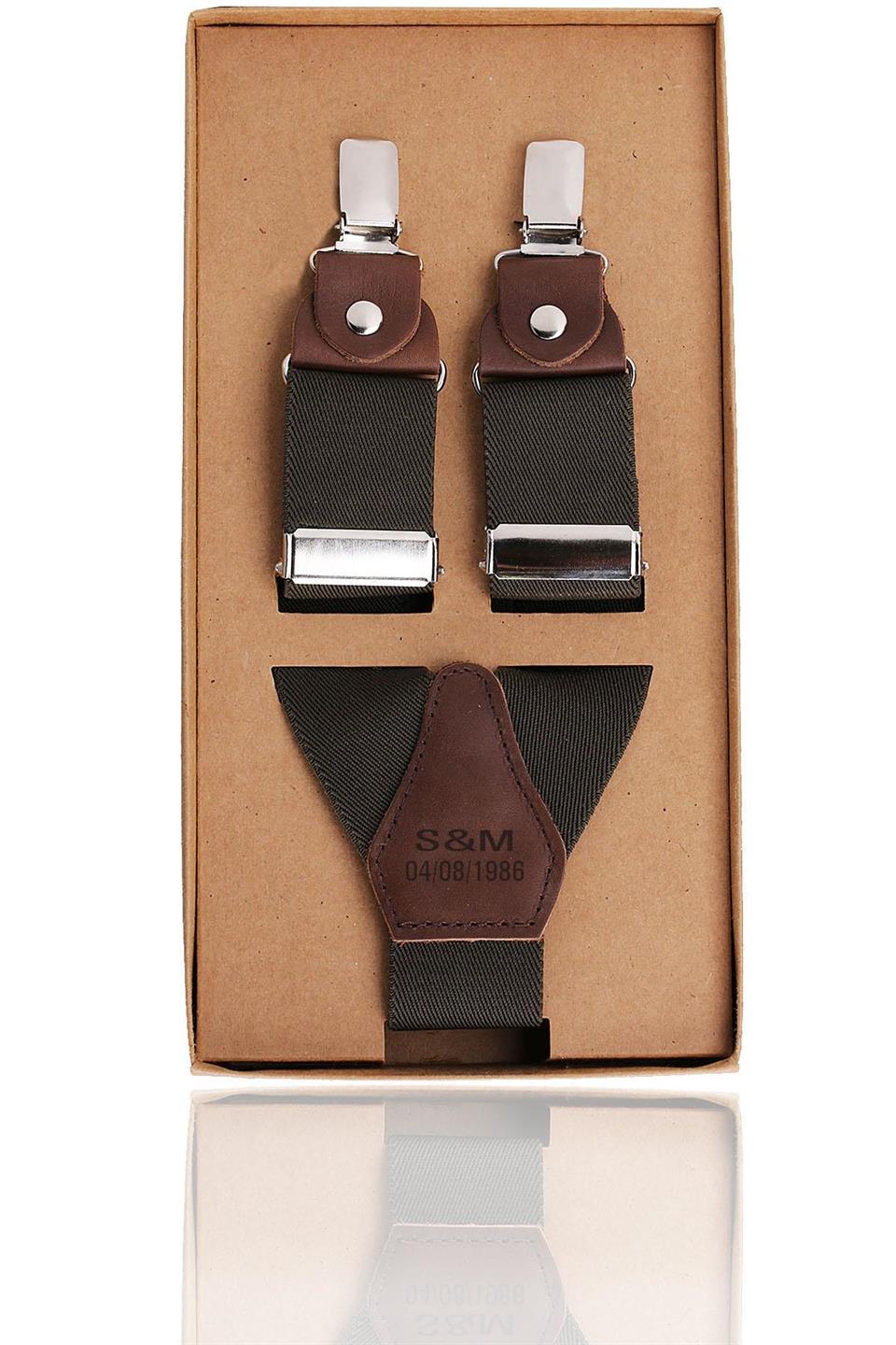 Haki Renk İsme Özel Pantolon Askısı 