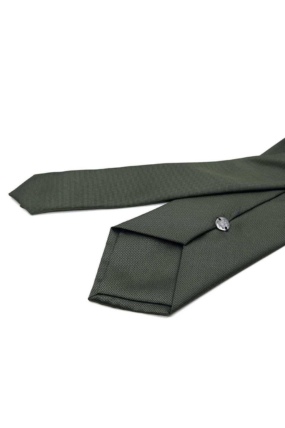 Haki Yeşil Nokta Desen Mendilli Klasik Kravat KK9202