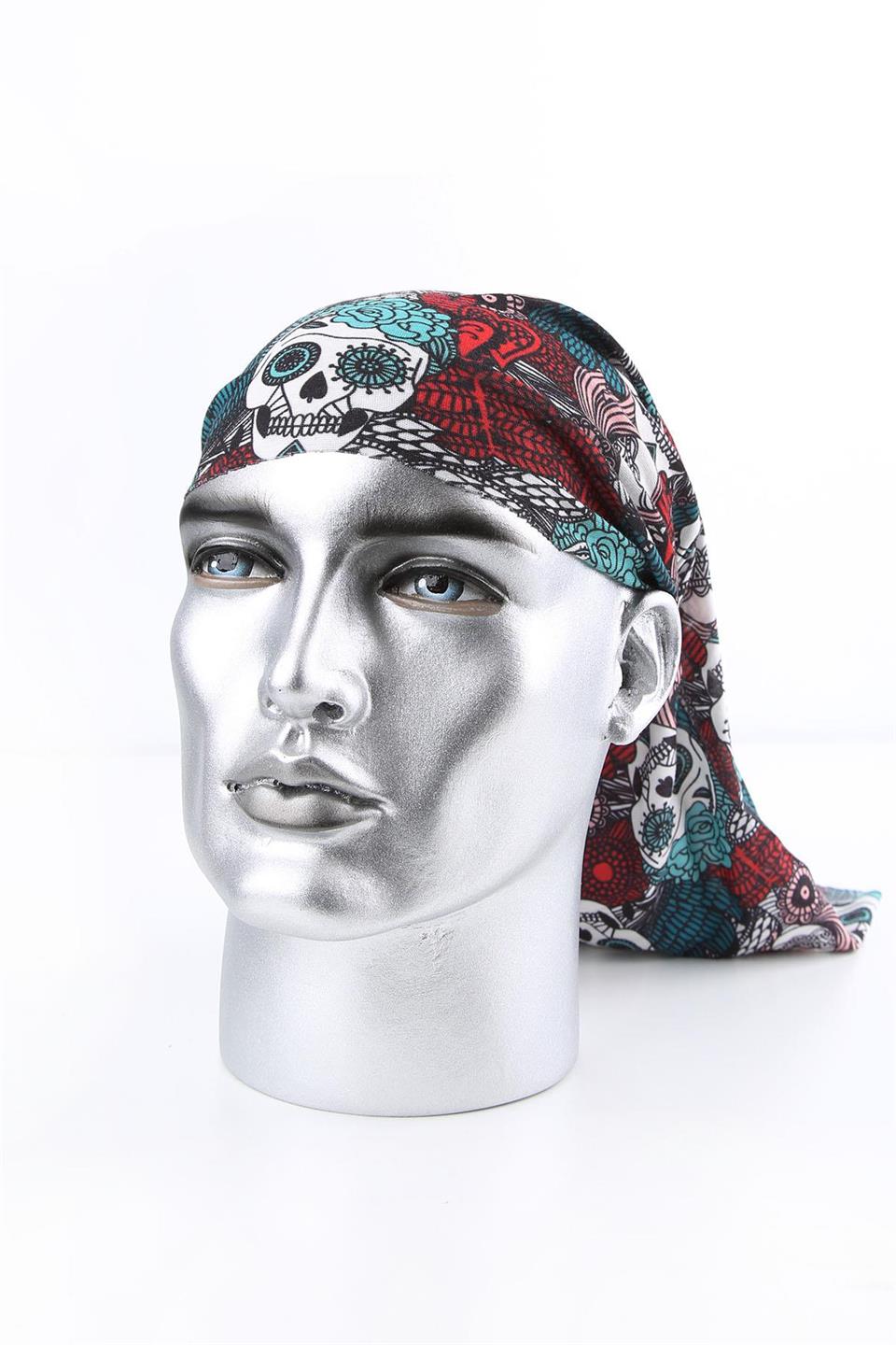 Heart Skull Çok Renkli Bandana BND65