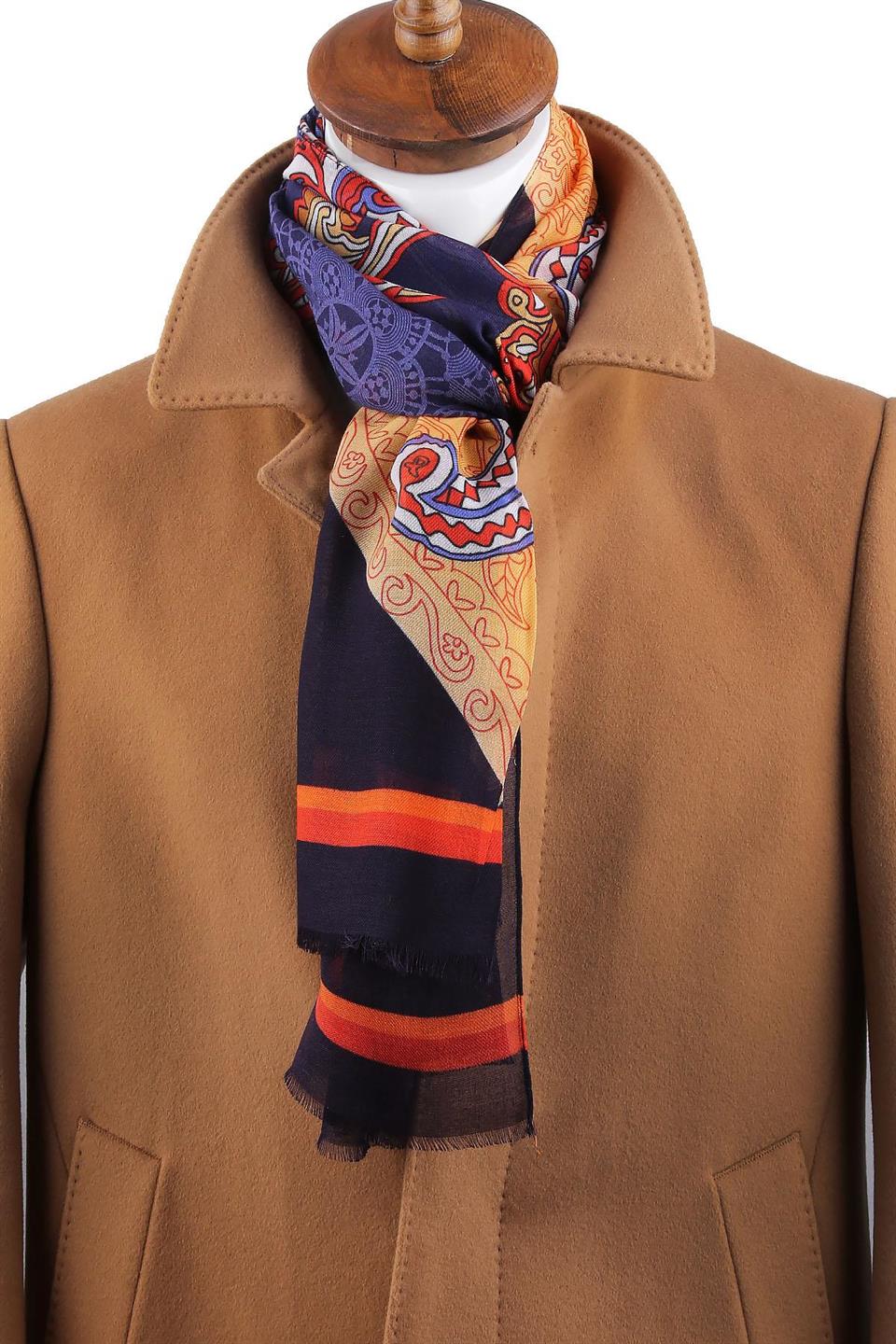 Horatio Style Çok Renkli İtalyan Modal Kaşkol MDL48