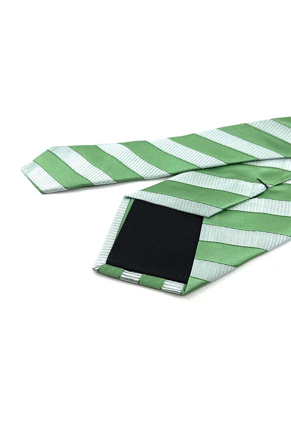 Ilford Style Yeşil Çizgi Desen İtalyan İpek Kravat İK1991