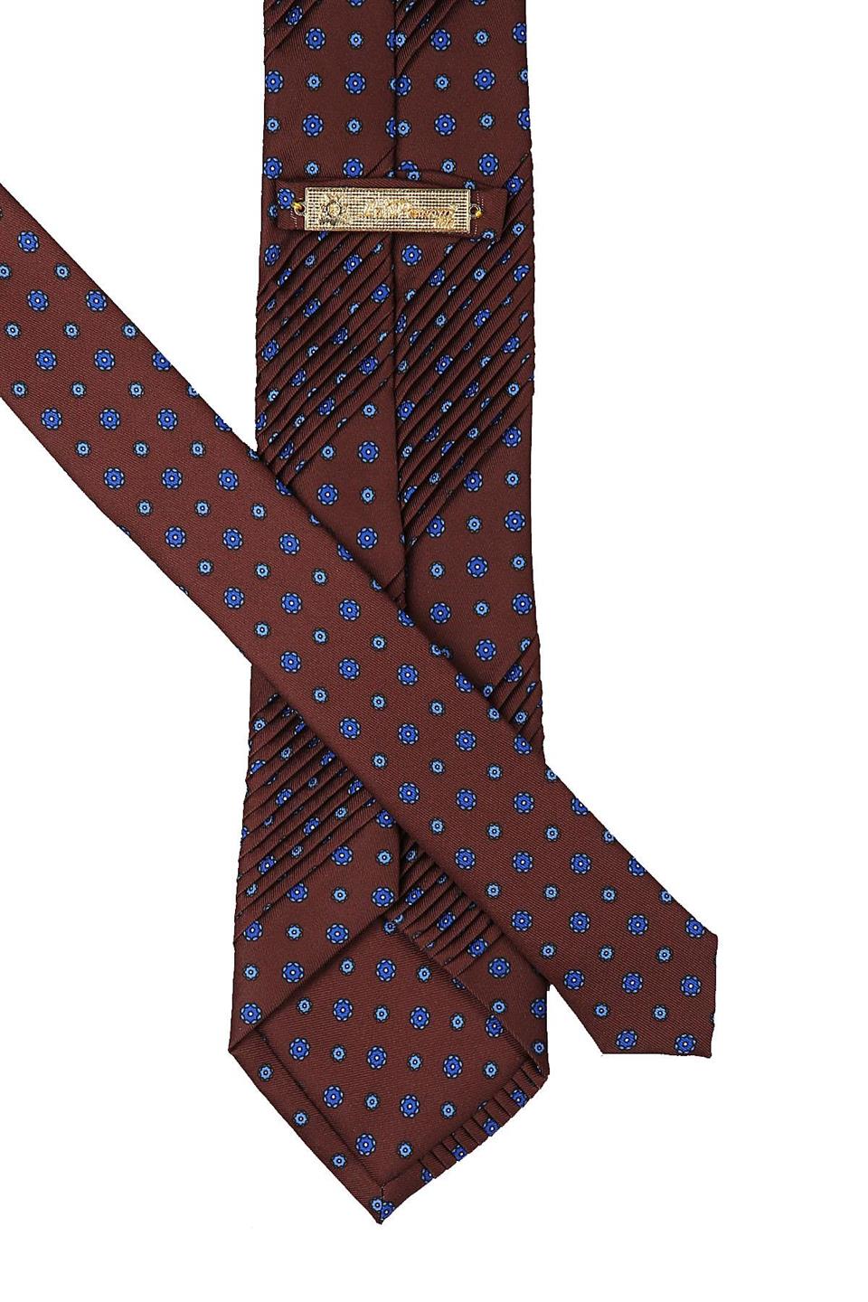 Jussieu Style Kahve Motif Desen İtalyan Piliseli Kravat CRK59