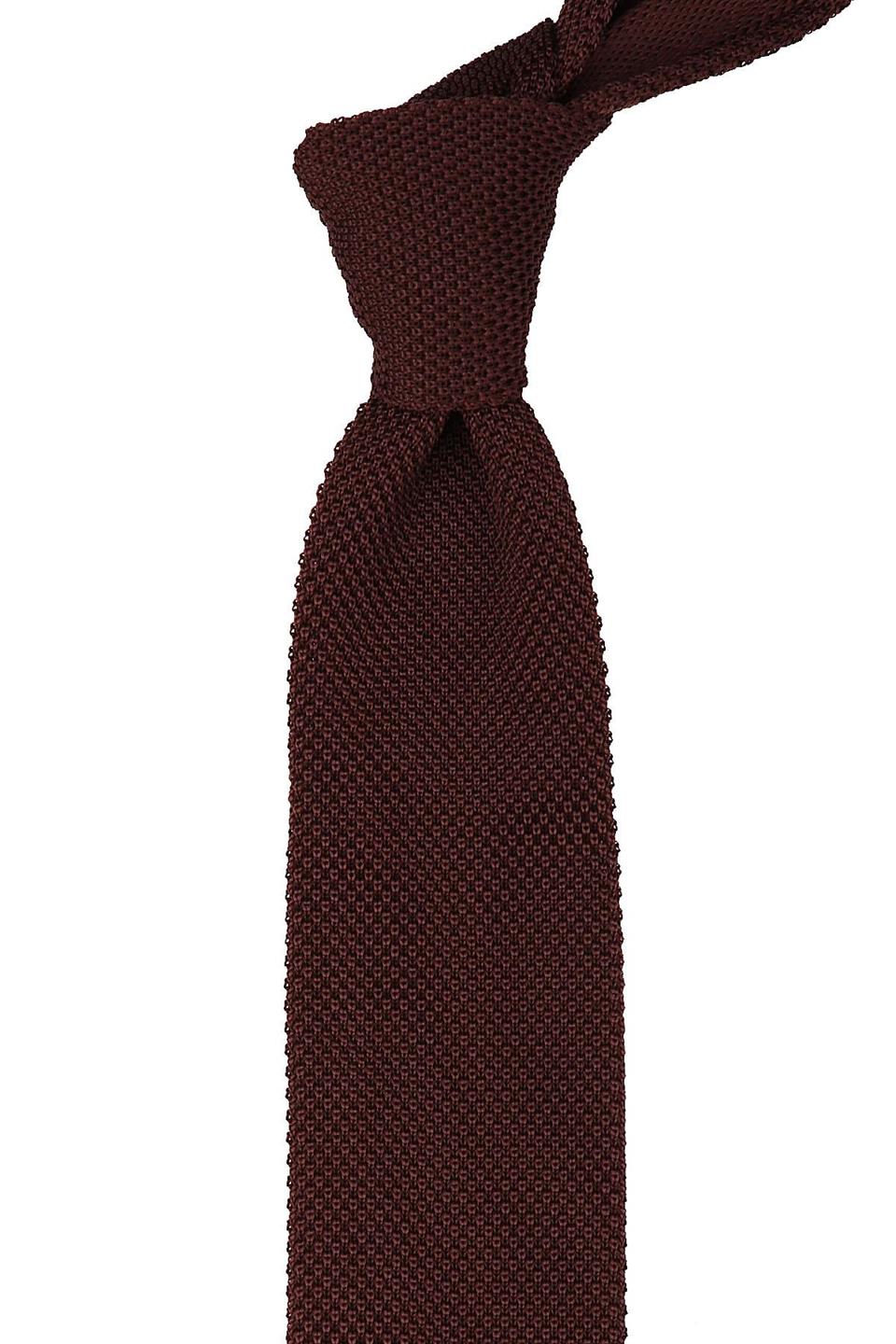 Kahverengi Düz Örgü Kravat 8217