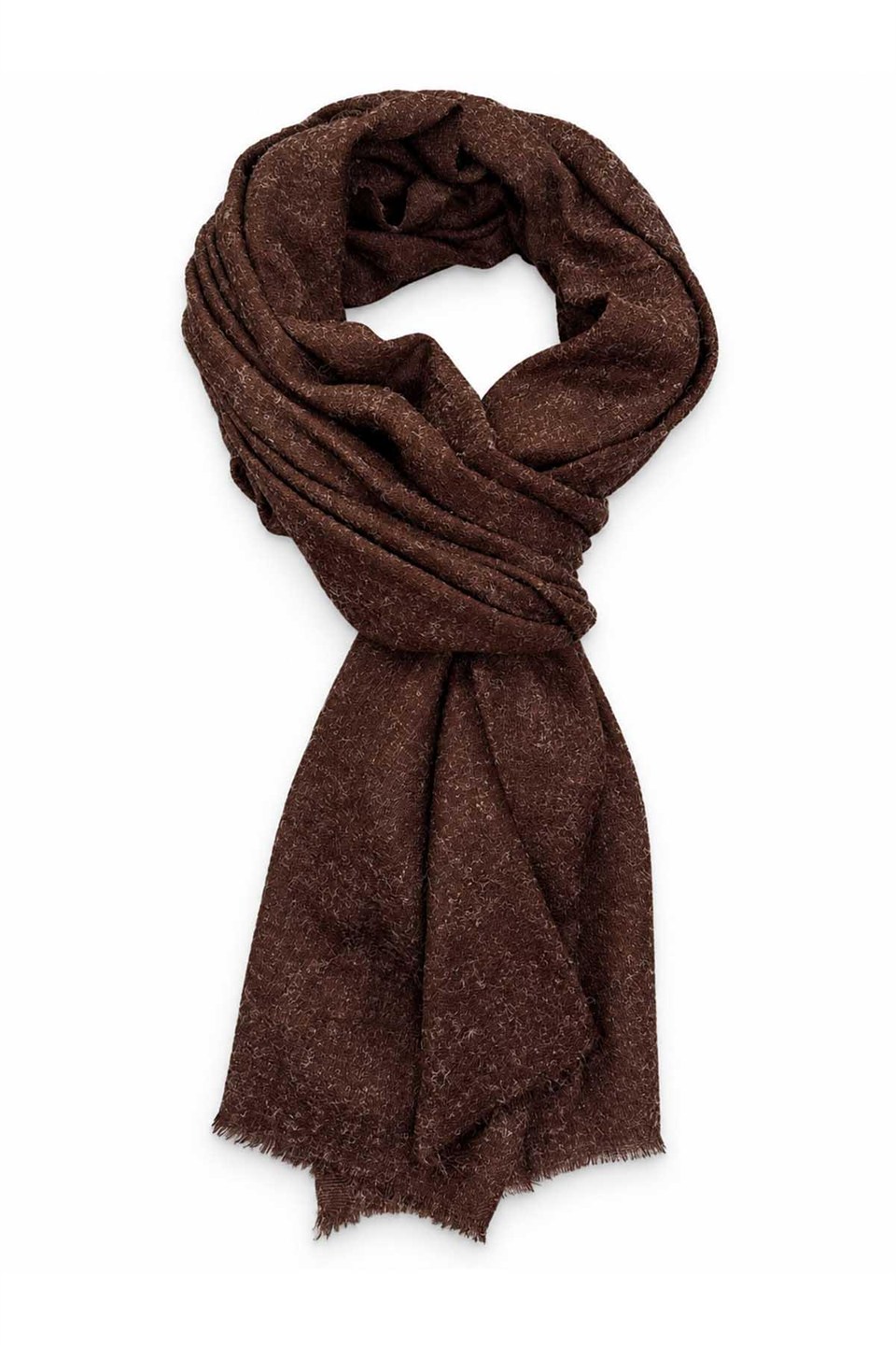 Kahverengi Düz Unisex Şal Kaşkol K690