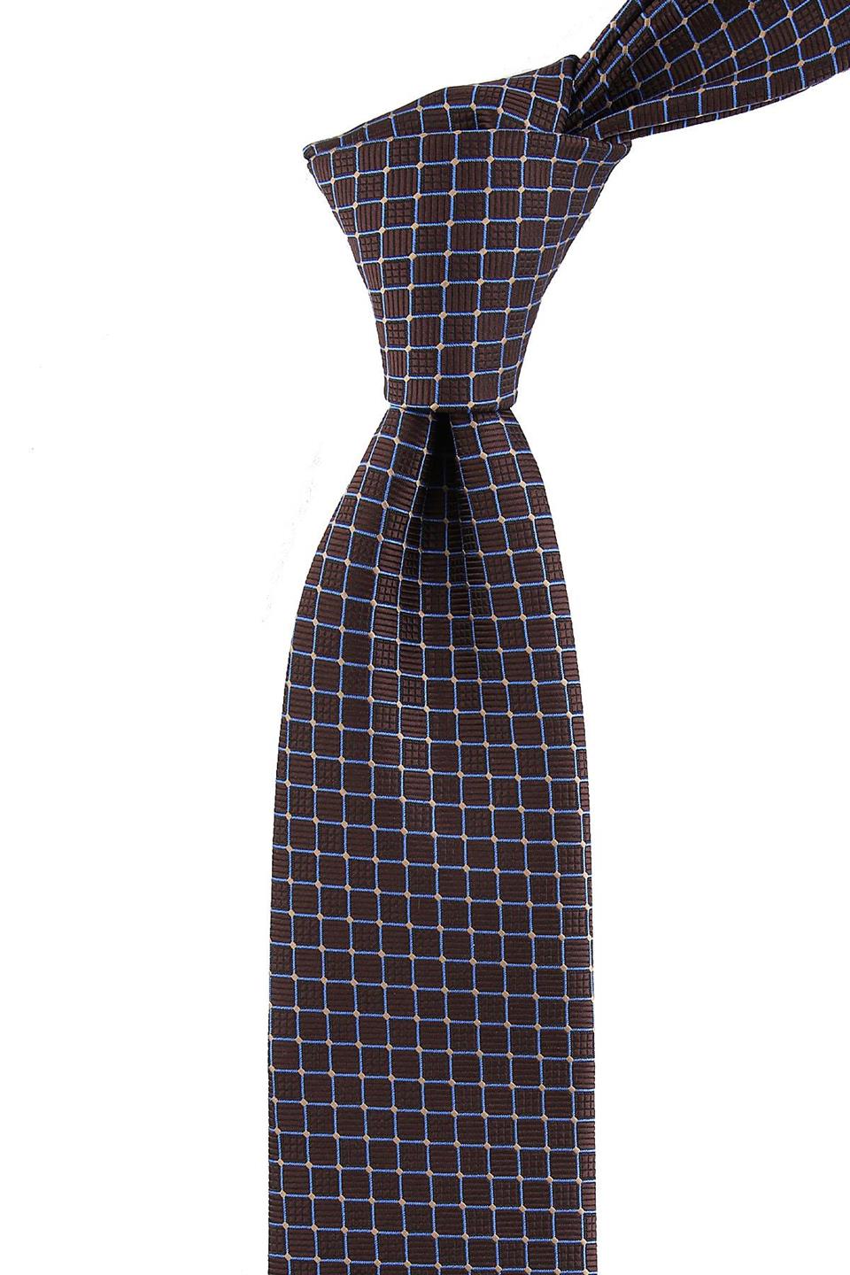 Kahverengi Küçük Desen Klasik Kravat KMP013