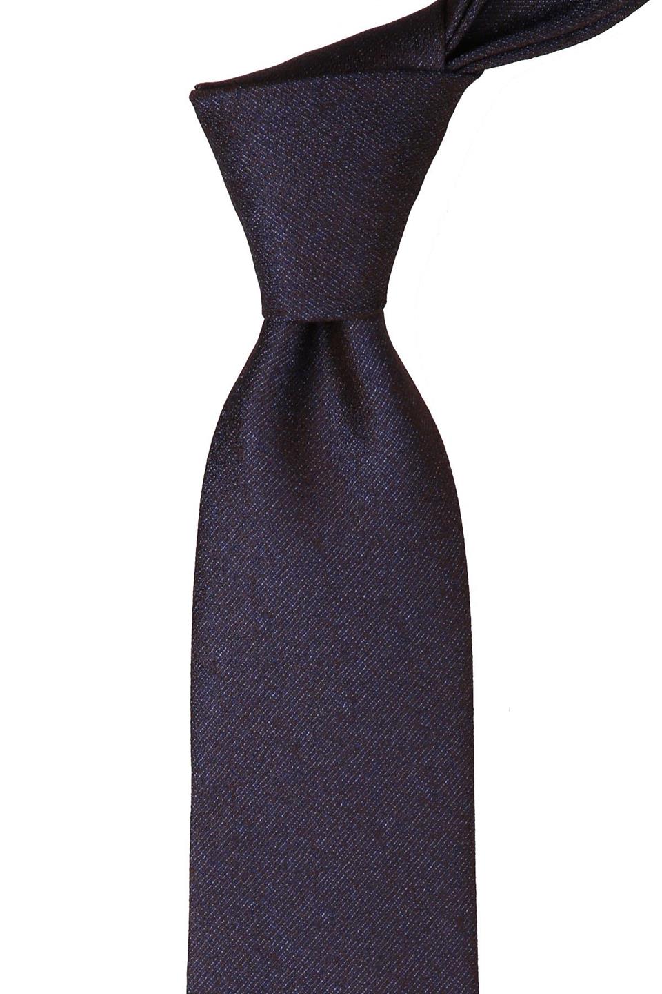 Kahverengi Kum Desen Mendilli Klasik Kravat KK9426