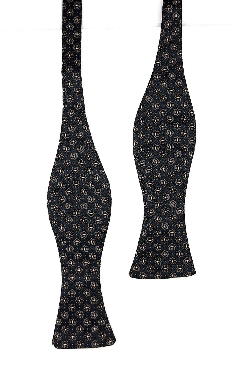 Kahverengi Motif Desen Açık Papyon AP159