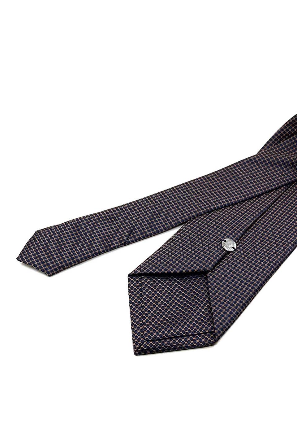 Kahverengi Nokta Desen Mendilli Klasik Kravat KK12565