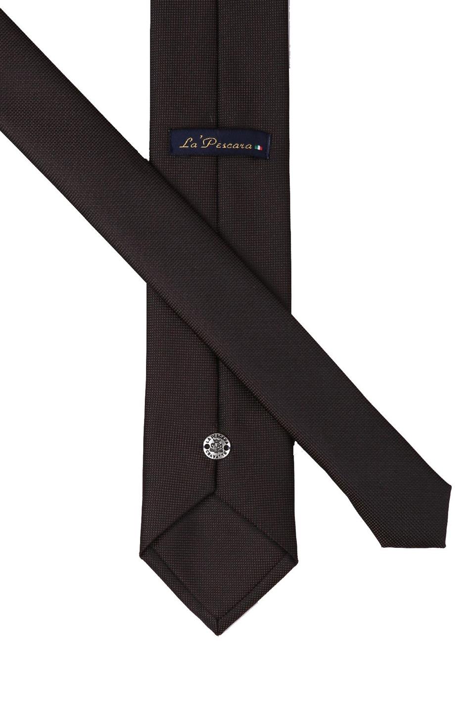 Kahverengi Nokta Desen Slim Kravat SK7594