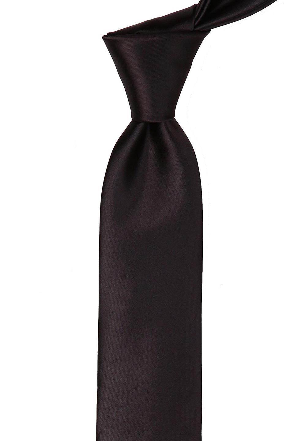 Kahverengi Saten Slim Kravat SK5310