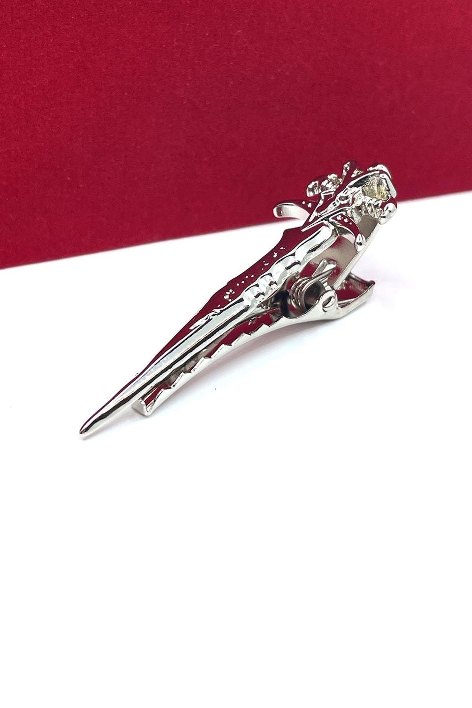 Kılıç Gümüş Rengi Kravat İğnesi KIY44