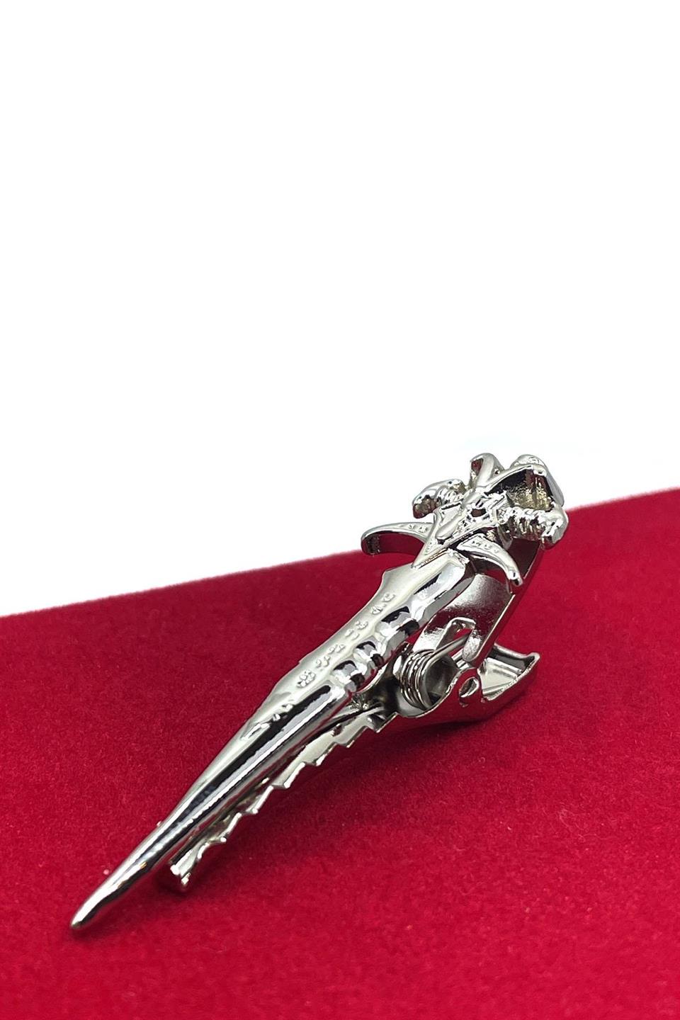 Kılıç Gümüş Rengi Kravat İğnesi KIY44