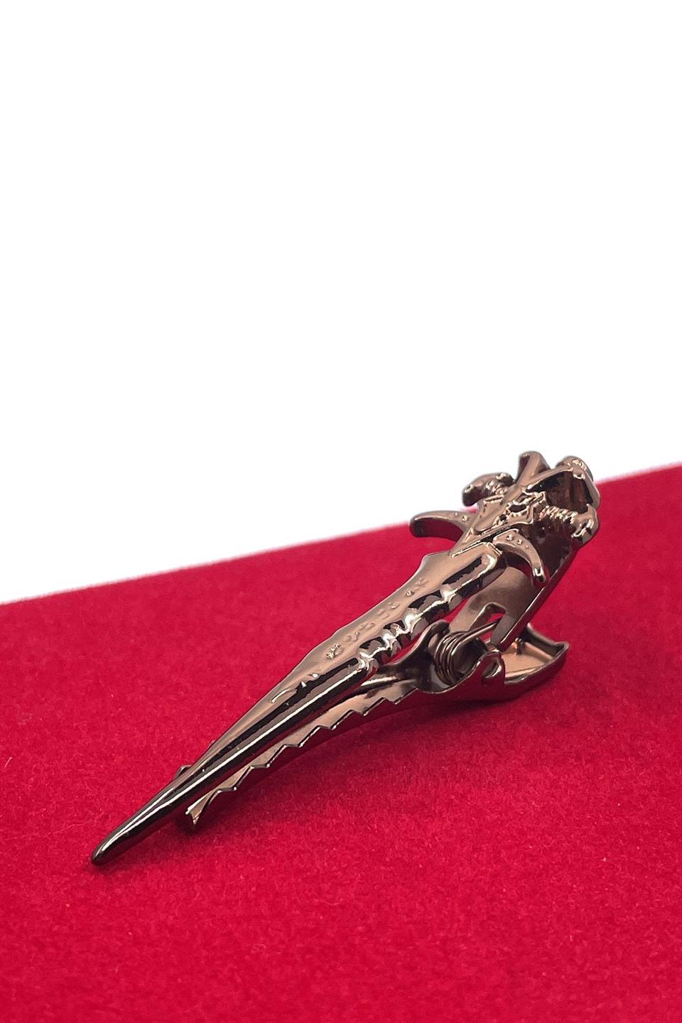 Kılıç Motif Bronz Renk Kravat İğnesi KIY713