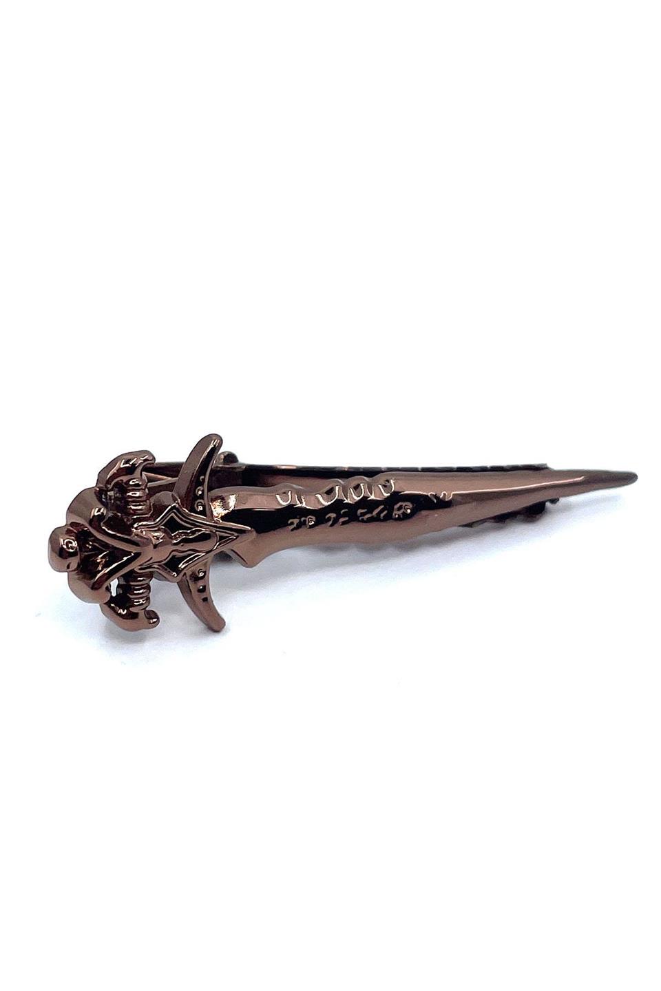 Kılıç Motif Bronz Renk Kravat İğnesi KIY713