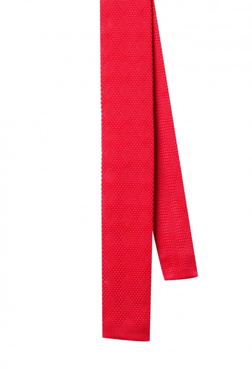 Kırmızı Düz  Örgü Kravat 8038