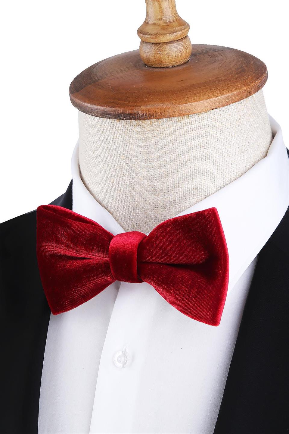 Kırmızı Kadife Papyon P1686