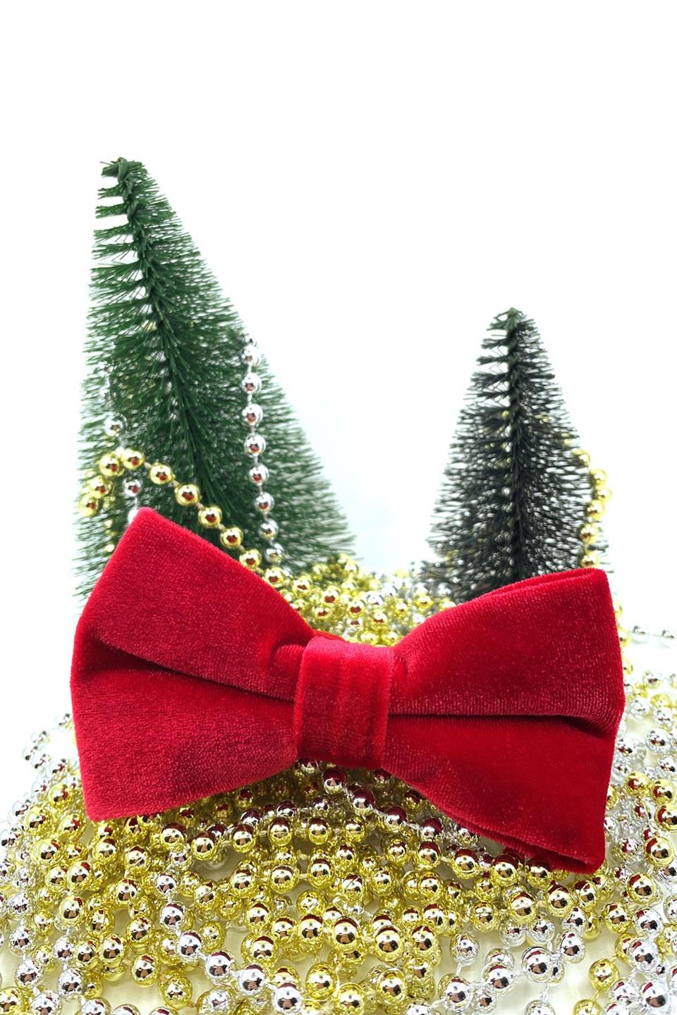 Kırmızı Kadife Papyon P495