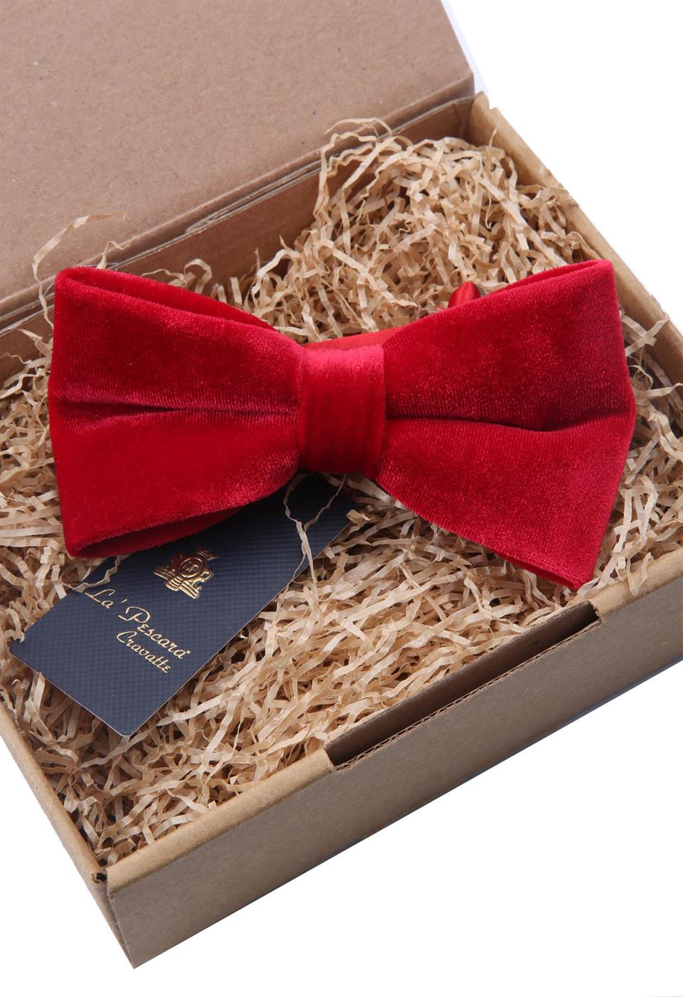 Kırmızı Kadife Papyon P495