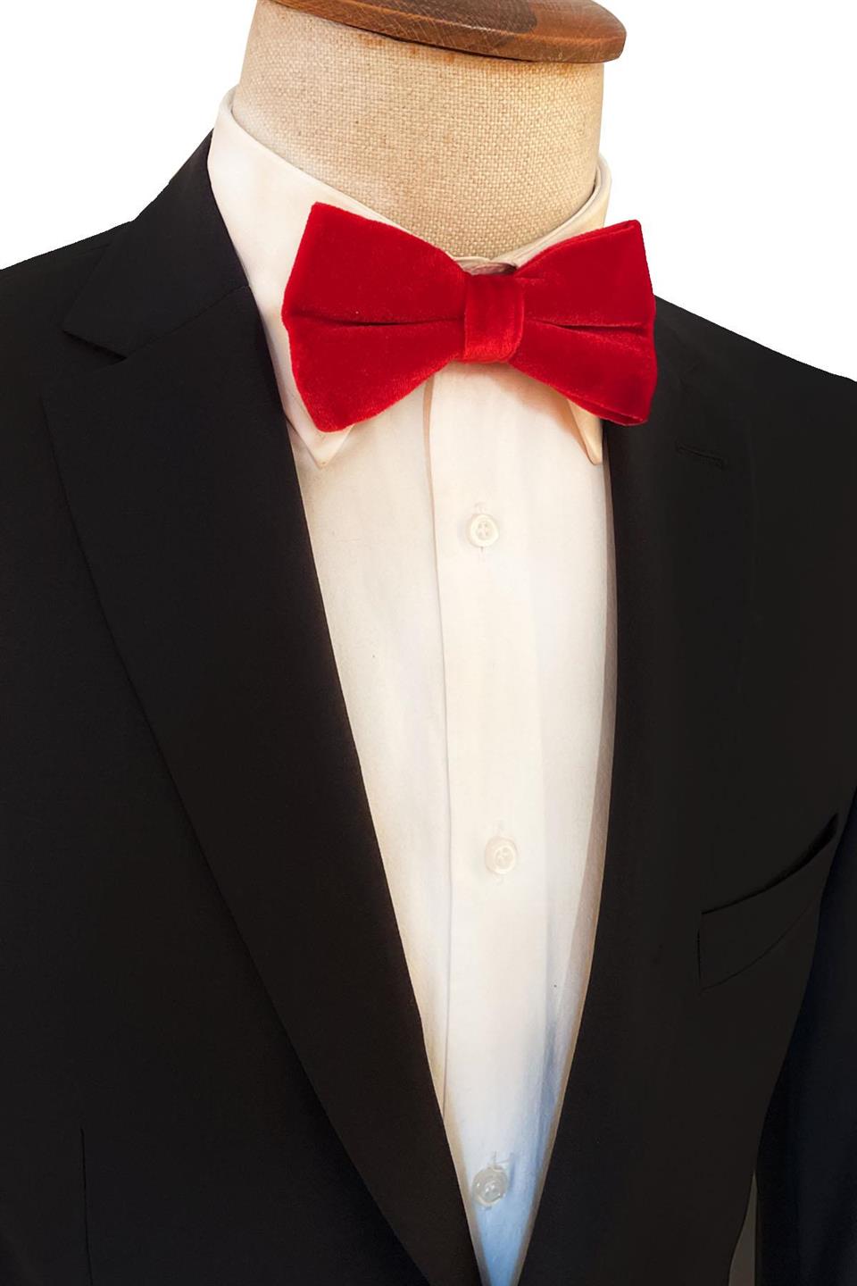 Kırmızı Kadife Papyon P495