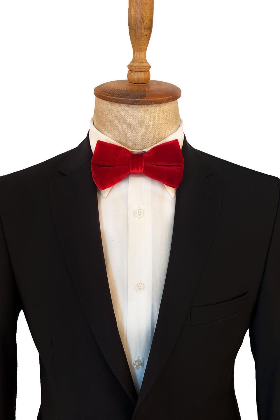 Kırmızı Kadife Papyon P495