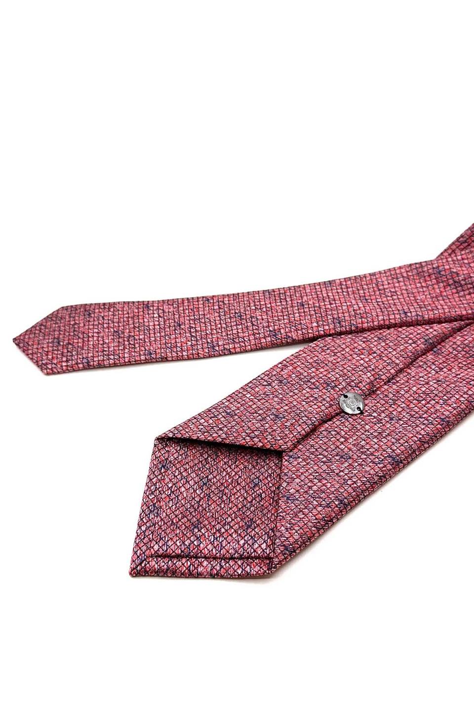 Kırmızı Kare Desen Mendilli Klasik Kravat KK13064