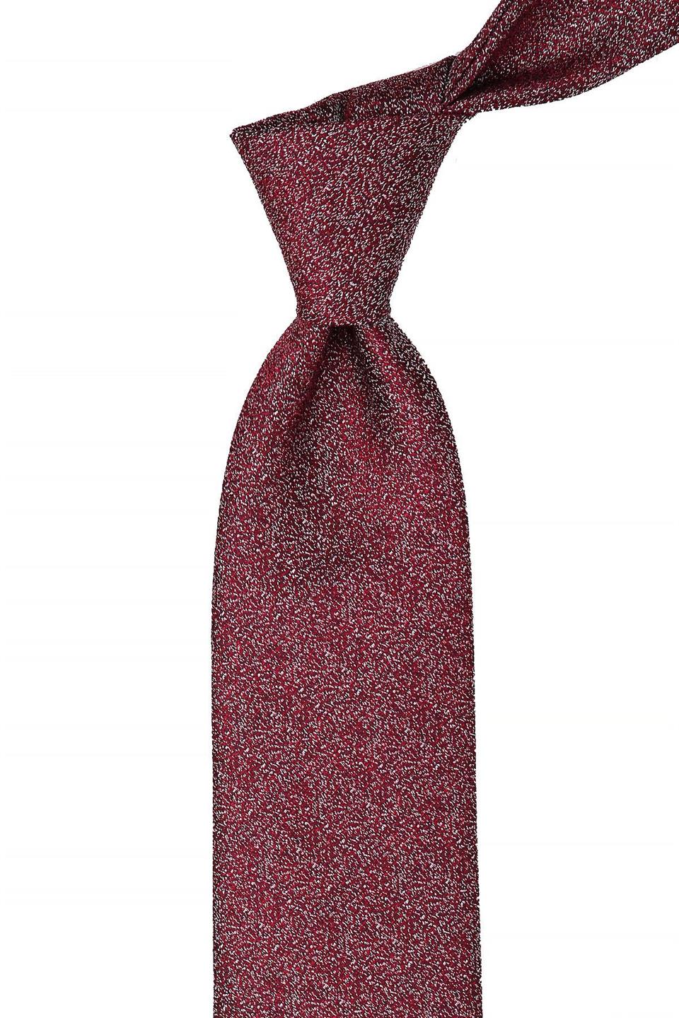Kırmızı Kum Desen Mendilli Klasik Kravat KK10426