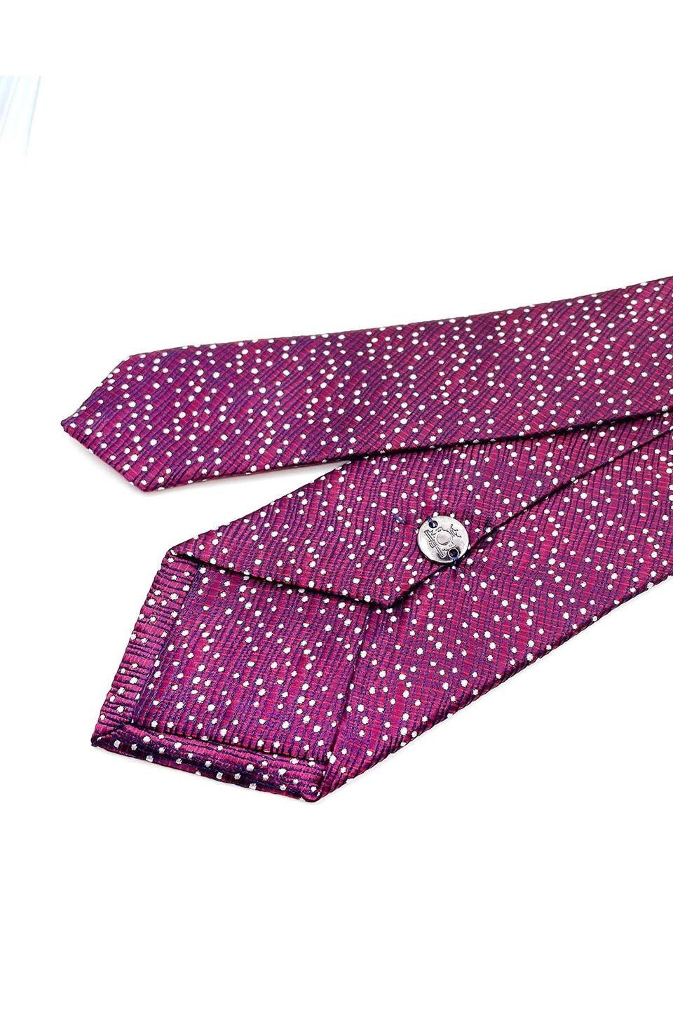 Kırmızı Nokta Desen İnce Kravat SK7658