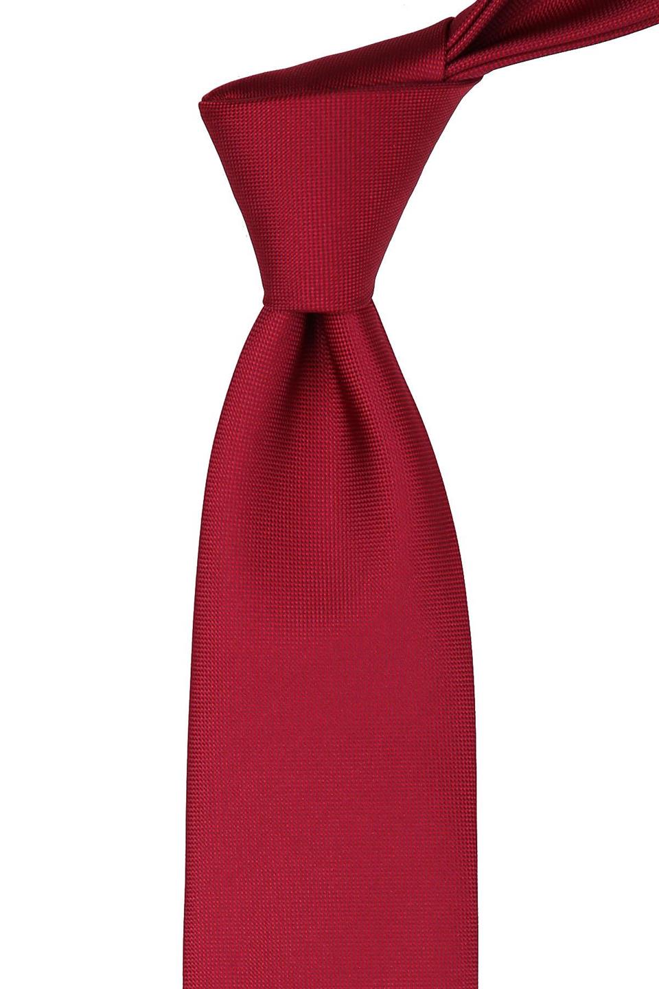 Kırmızı Nokta Desen Mendilli Klasik Kravat KK4159