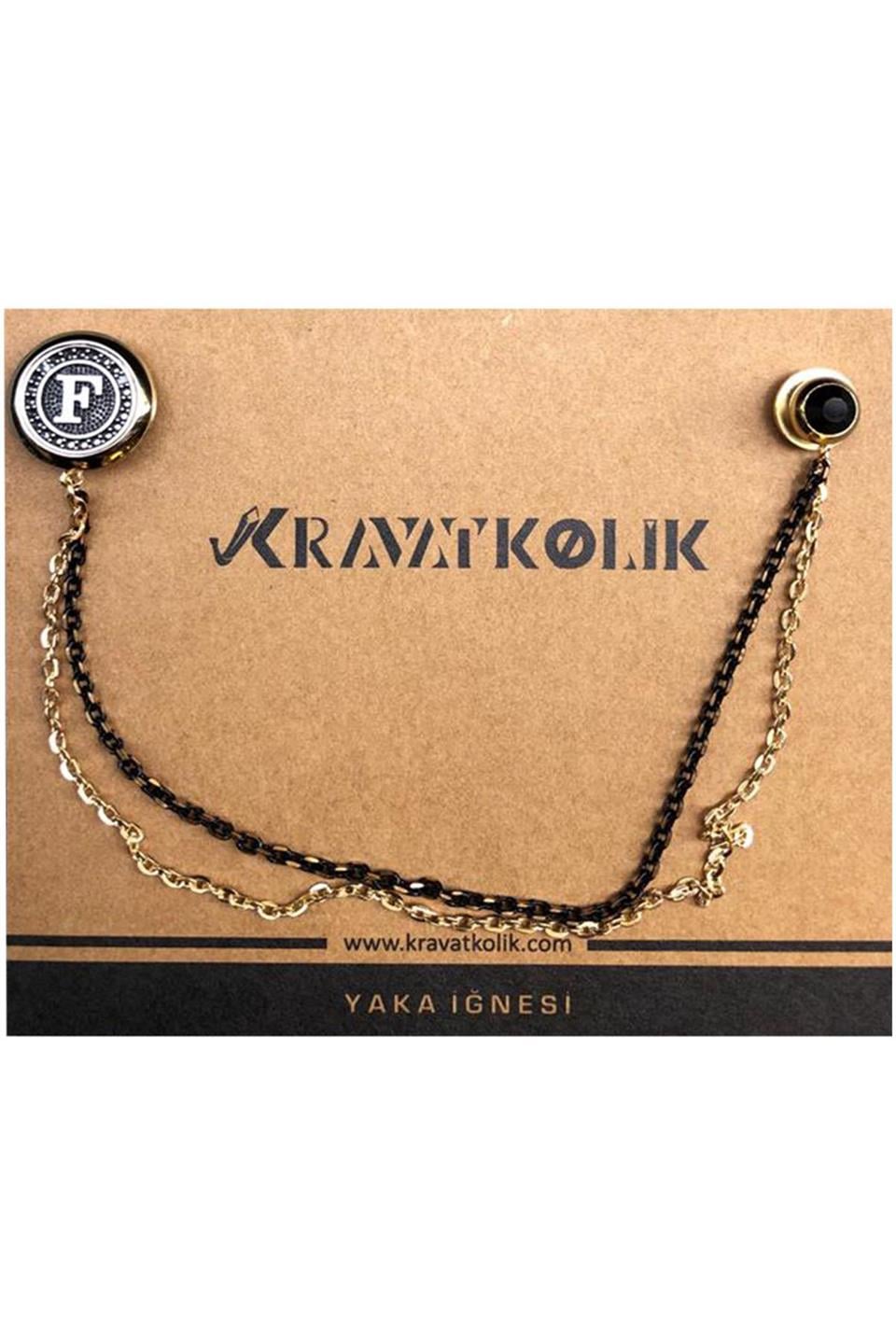 Kişiye Özel Altın Renk Yaka İğnesi PGI06