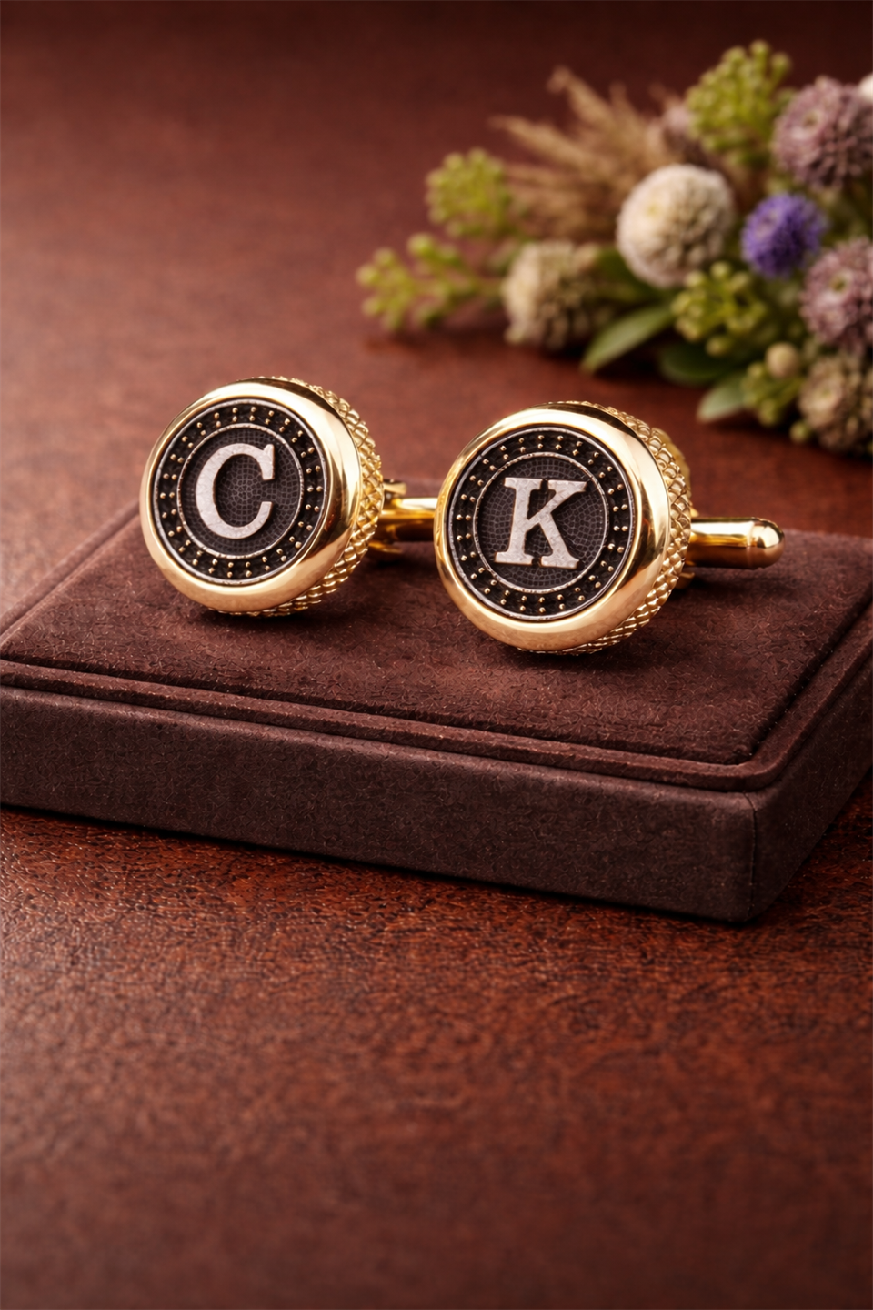 Kişiye Özel Harfli Kol Düğmesi KDA631