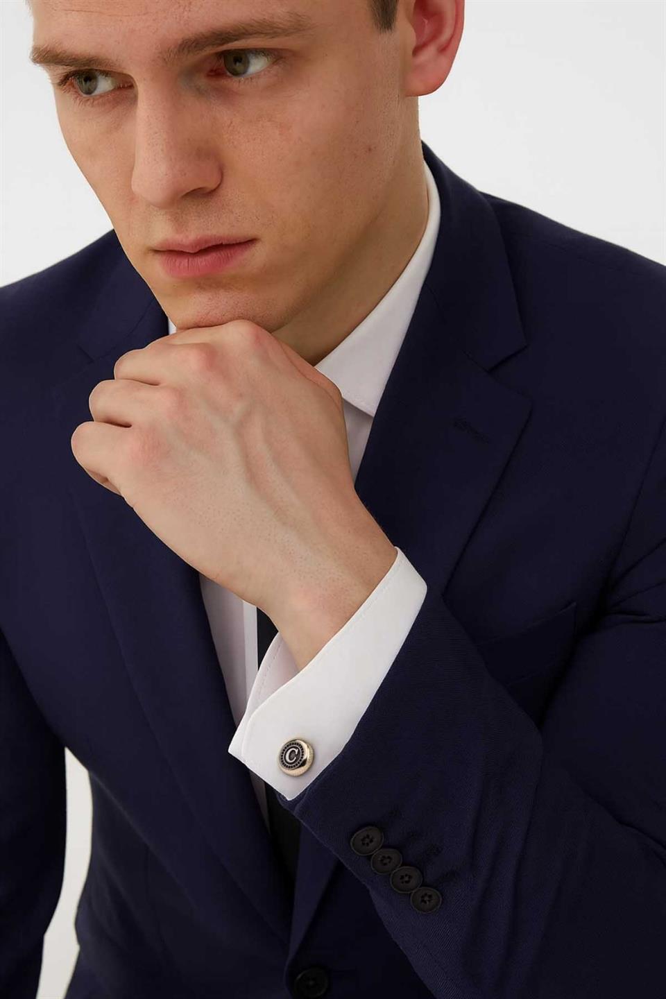 Kişiye Özel Harfli Kol Düğmesi KDA631