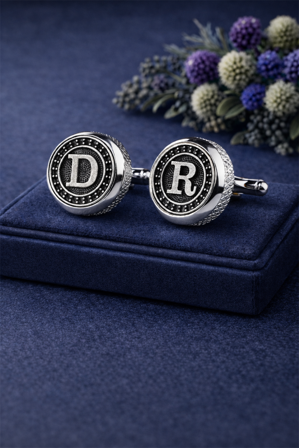 Kişiye Özel Harfli Kol Düğmesi KDG632