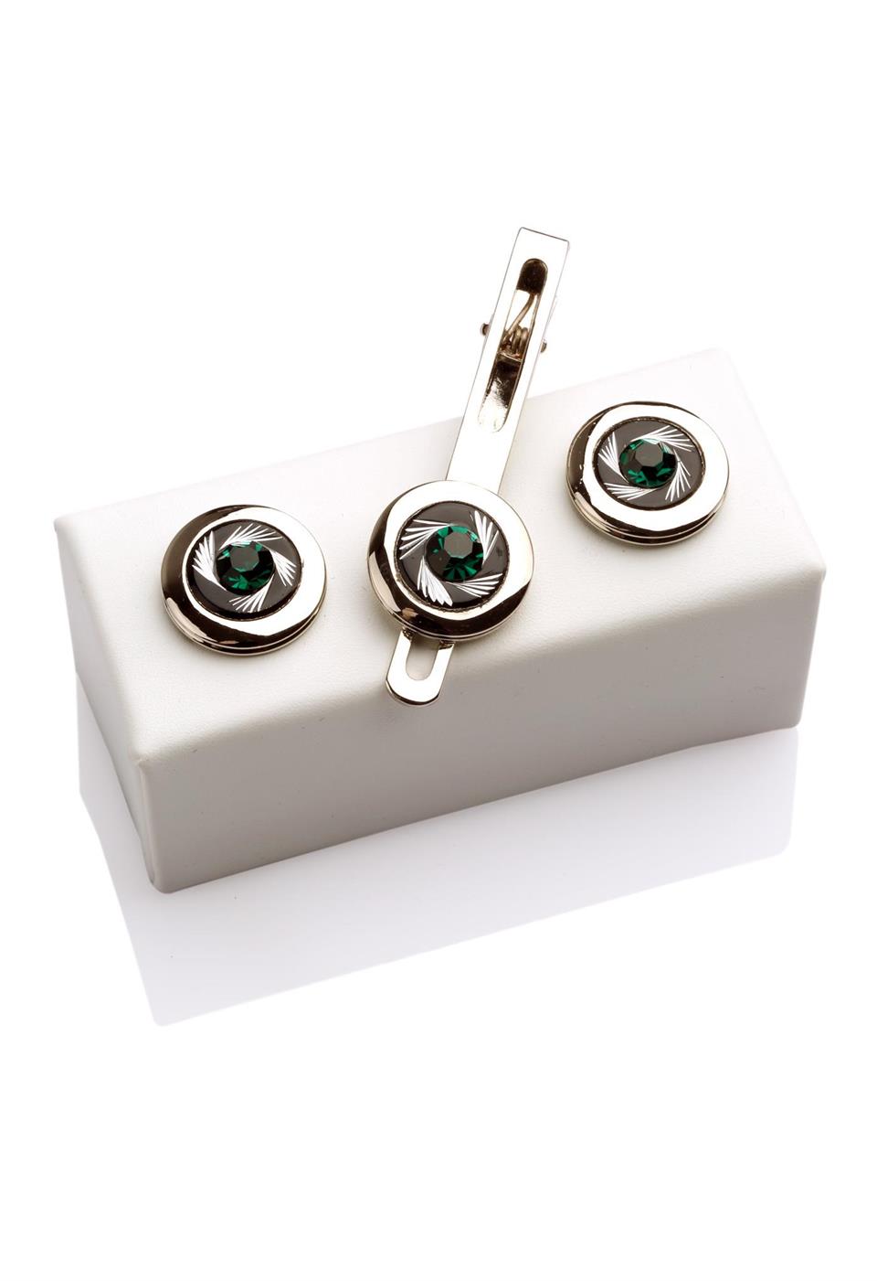 Kol Düğmesi ve Kravat İğnesi Set KD318