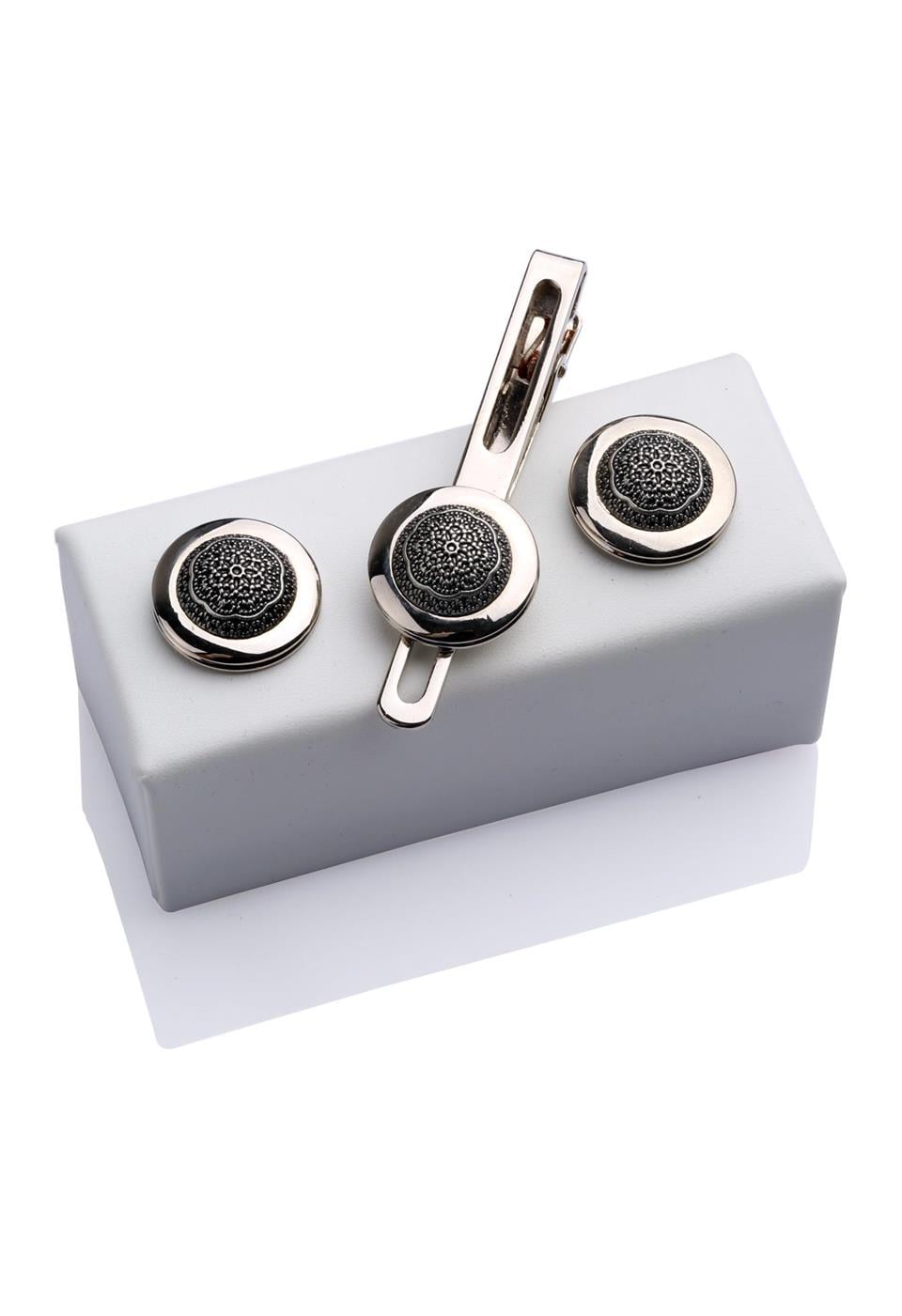 Kol Düğmesi ve Kravat İğnesi Set KD339
