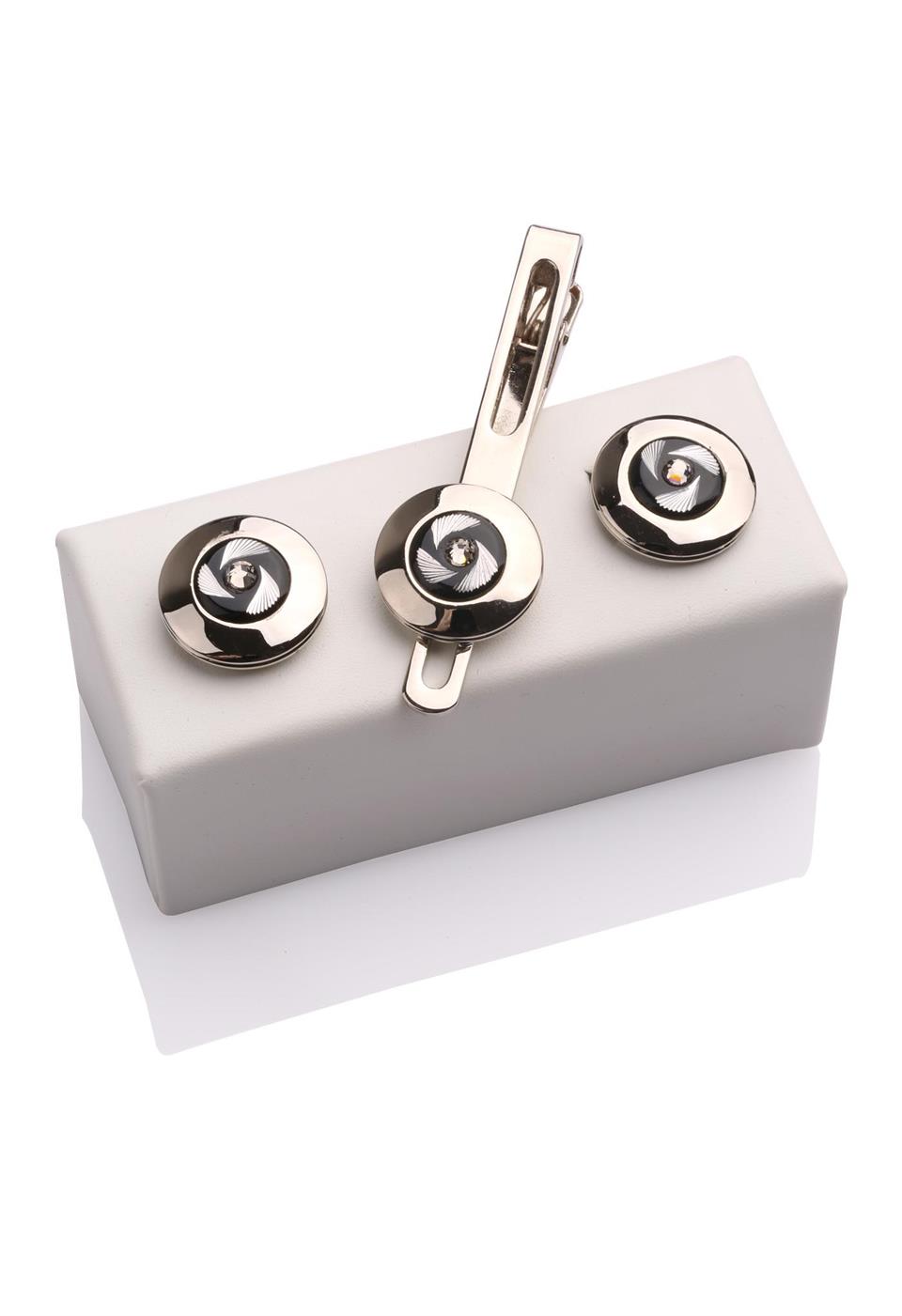 Kol Düğmesi ve Kravat İğnesi Set KD349