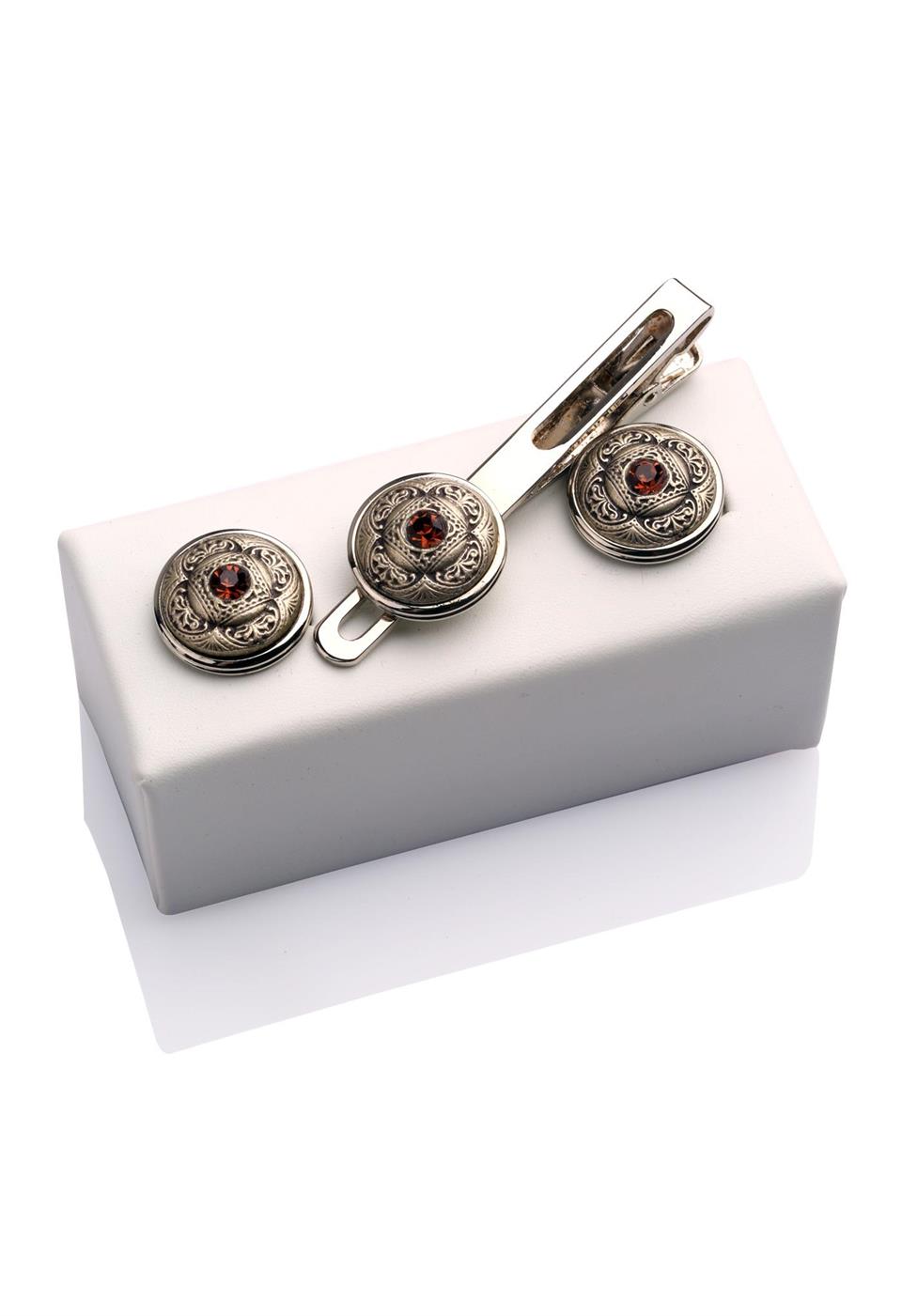 Kol Düğmesi ve Kravat İğnesi Set KD353