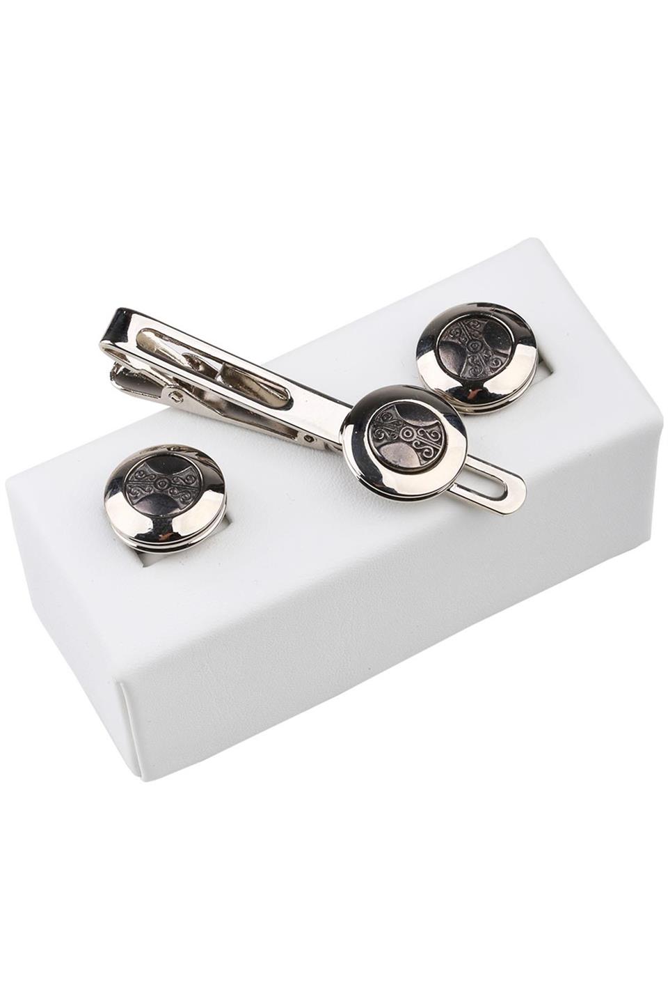 Kol Düğmesi ve Kravat İğnesi Set KD794