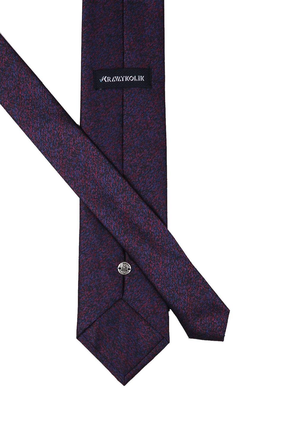 Koyu Lacivert Kum Desen Mendilli Klasik Kravat KK10443