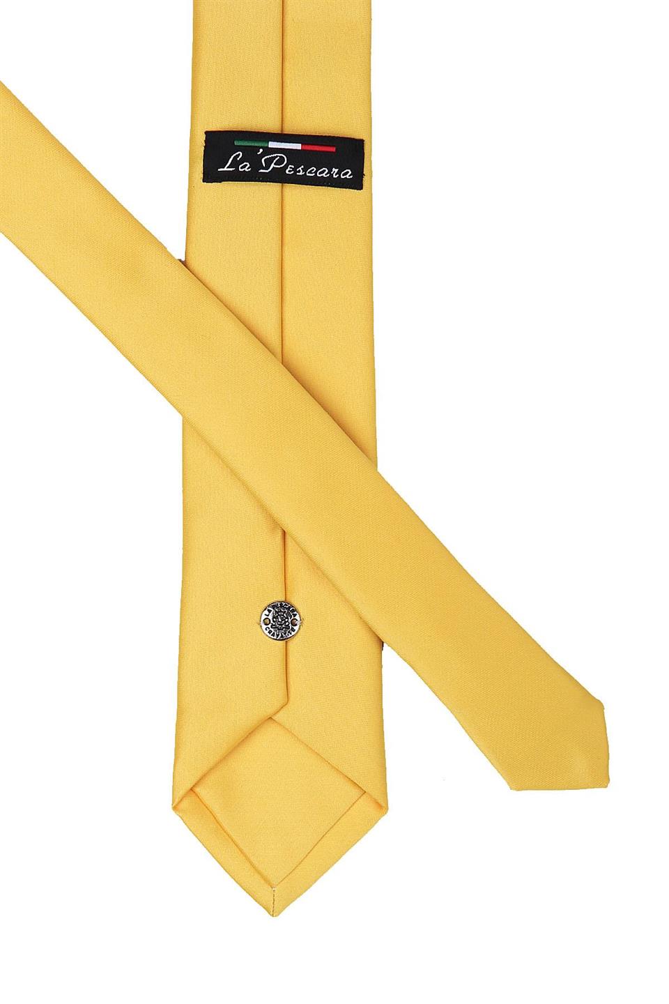 Koyu Sarı Düz Slim Kravat SK4503