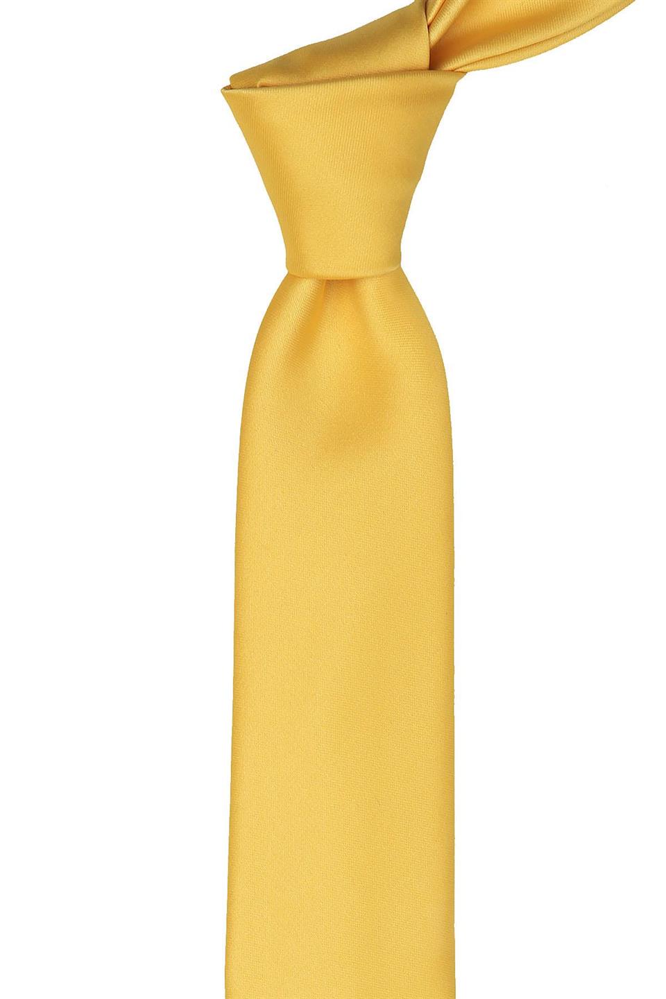 Koyu Sarı Düz Slim Kravat SK4503