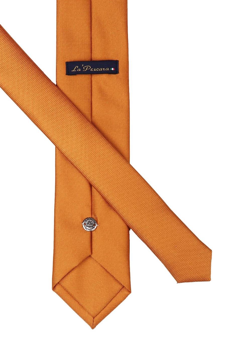 Koyu Sarı Nokta Desen Slim Kravat SK7595