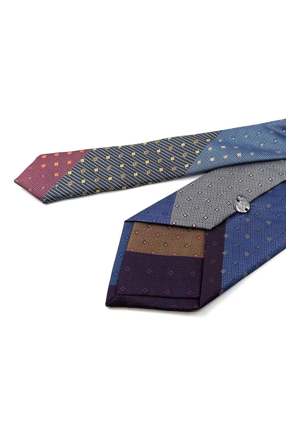 Küçük Desen Çok Renkli Patchwork Kravat KK13270