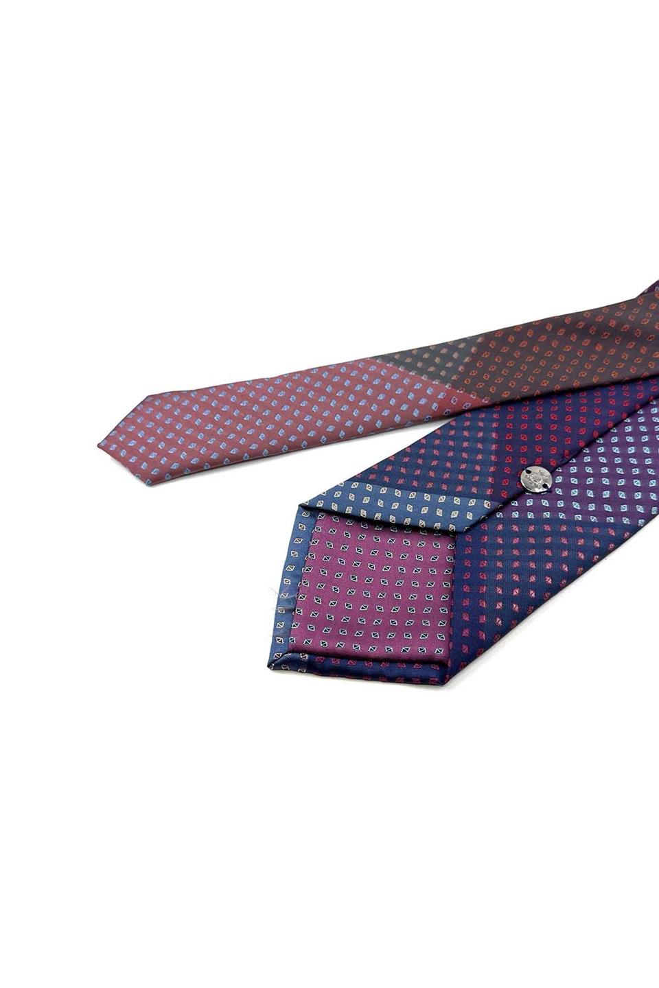 Küçük Desen Çok Renkli Patchwork Kravat KK13288